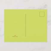 緑と紫の花 案内ポストカード (裏面)