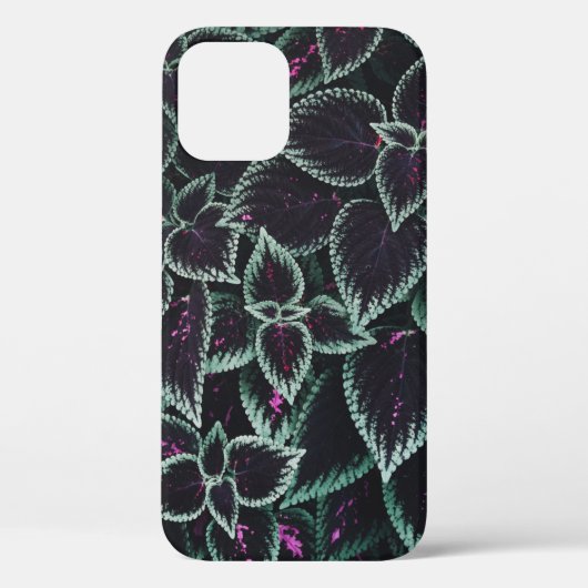 緑と紫の葉植物 Case-Mate iPhoneケース (裏面)
