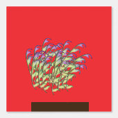 緑と紫の葉 紅葉 壁紙 (正面)