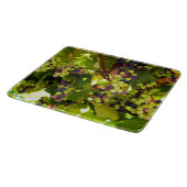 緑と紫の葡萄がつる植物 カッティングボード (角)