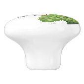 緑と紫の葡萄 セラミックノブ (側面)