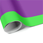 緑と紫の鉛筆のストライプ ラッピングペーパー (ロールコーナー)