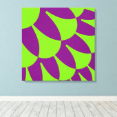緑と紫はかりで測 キャンバスプリント (インサイチュ (ウッドフロア))