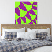 緑と紫はかりで測 キャンバスプリント (インサイチュ (寝室))
