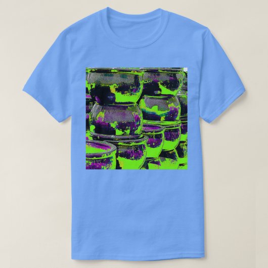 緑と紫 Tシャツ (デザイン正面)