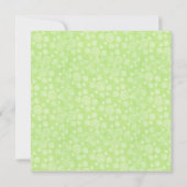 緑と茶スタイリッシュのベビーシャワー招待状 招待状 (裏面)