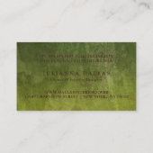 緑と茶色のグレンギの質感 名刺 (裏面)