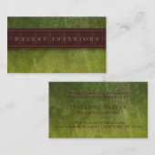 緑と茶色のグレンギの質感 名刺 (正面/裏面)