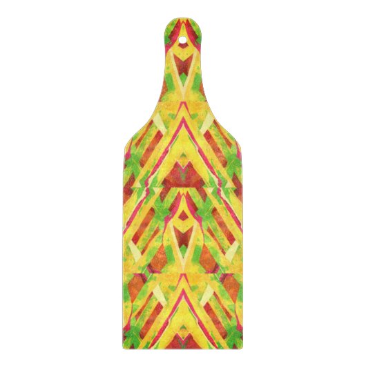 緑と茶色のパターン カッティングボード (正面)