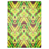 緑と茶色のパターン クリップボード (裏面)