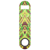 緑と茶色のパターン スピード栓抜き (裏面)