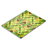 緑と茶色のパターン ノートブック (左側)