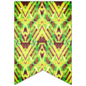 緑と茶色のパターン バンティングフラッグ (第3の旗)