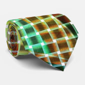 緑と茶色の同様のドライストローのバスケットスタイル ネクタイ (ロール)