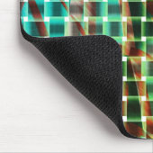 緑と茶色の同様のドライストローのバスケットスタイル マウスパッド (コーナー)