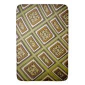 緑と茶色の建築 バスマット (正面縦)