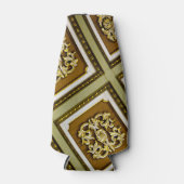 緑と茶色の建築 ボトルクーラー (正面)