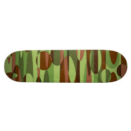 緑と茶色の球体スケートボードデッキ スケートボード