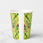 緑と茶色 紙コップ (左)
