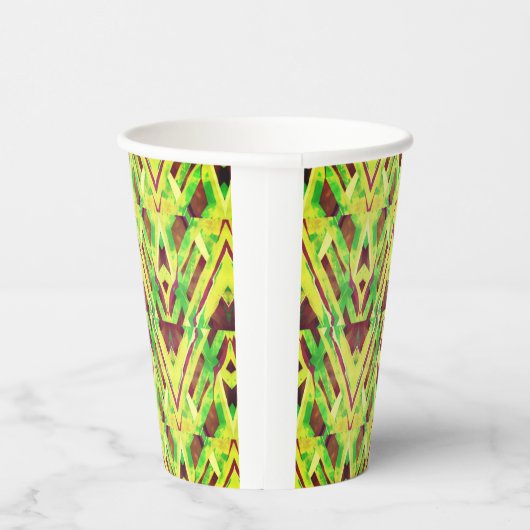 緑と茶色 紙コップ (右)