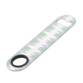 緑と薄紫の三角形 スピード栓抜き (正面アングル)