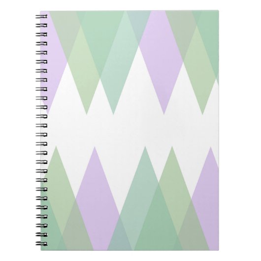 緑と薄紫の三角形 ノートブック (正面)