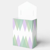 緑と薄紫の三角形 フェイバーボックス (オープン)