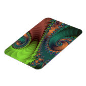 緑と赤のらせん階段 マグネット (左側)