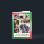 緑と赤のアーティスティックなペイントフレームと7枚の写真 シーズンカード<br><div class="desc">このアーティスティックでモダンなクリスマスのホリデーカードには、1枚の写真だけでなく、7枚の家族のベストショットを飾ることができます。 緑、赤、淡い青のフェスティブな色合いのペイントフレームとテクスチャフレームが、温かいクリーミーな白のグリッド内で、モダンに配置されています。 洗練された、しかし堅苦しくないテキストは、あなた自身のホリデーグリーティングにカスタマイズしやすく、内部の長いメッセージをパーソナライズして、過去1年間にあなたの生活で何が起こったのか、家族や友人と陽気に振り返りながら共有するのを忘れないでください。</div>