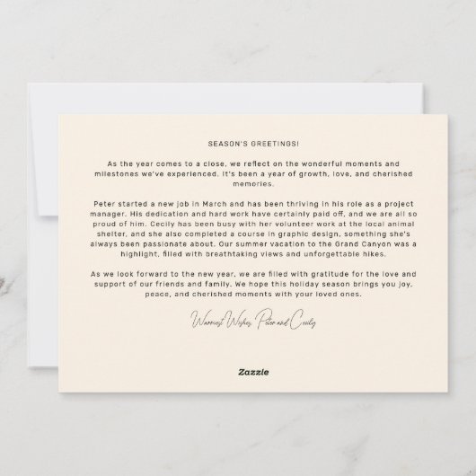 緑と赤のアートフ絵を描レームと写真5 シーズンカード (裏面)