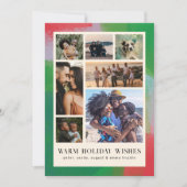 緑と赤のアートフ絵を描レームと写真7 シーズンカード (正面)