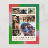 緑と赤のアートフ絵を描レームと写真7 シーズンポストカード (正面)