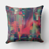 緑と赤のイメージレイヤとわずかに壁の色調 クッション (裏面)