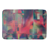 緑と赤のイメージレイヤとわずかに壁の色調 バスマット (正面)