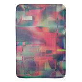 緑と赤のイメージレイヤとわずかに壁の色調 バスマット (正面縦)