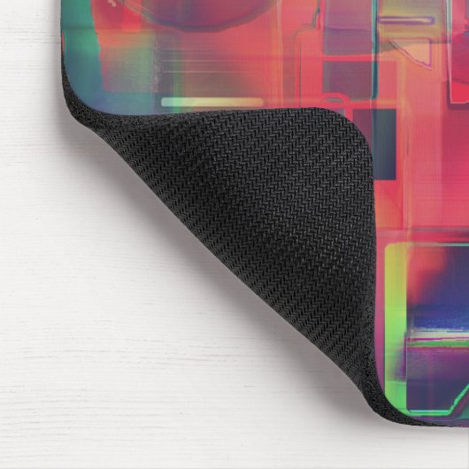 緑と赤のイメージレイヤとわずかに壁の色調 マウスパッド (コーナー)