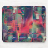 緑と赤のイメージレイヤとわずかに壁の色調 マウスパッド (正面)