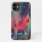 緑と赤のイメージレイヤとわずかに壁の色調 Case-Mate iPhoneケース (裏面)