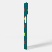 緑と赤のカラフルな幾何学模様 Case-Mate iPhoneケース (裏面 / 右)
