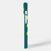 緑と赤のカラフルな幾何学模様 Case-Mate iPhoneケース (裏面 / 左)
