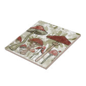 緑と赤のキノコ タイル (側面)