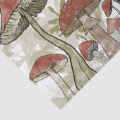 緑と赤のキノコ 薄葉紙 (詳細)