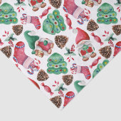 緑と赤のクリスマスシンボル 薄葉紙 (詳細)