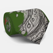 緑と赤のクリスマスタイ(2023年版) ネクタイ (ロール)