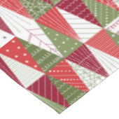 緑と赤のクリスマスツリー テーブルクロス (アングル)