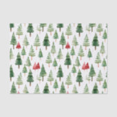 緑と赤のクリスマスツリー 薄葉紙 (正面)