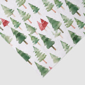 緑と赤のクリスマスツリー 薄葉紙 (詳細)