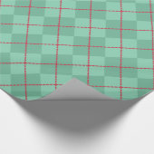 緑と赤のクリスマスミントラッピング紙 ラッピングペーパー (角)