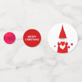 緑と赤のクリスマス格言紙吹雪 コンフェッティ (裏面)