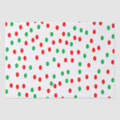 緑と赤のクリスマス水玉模様 薄葉紙 (正面)